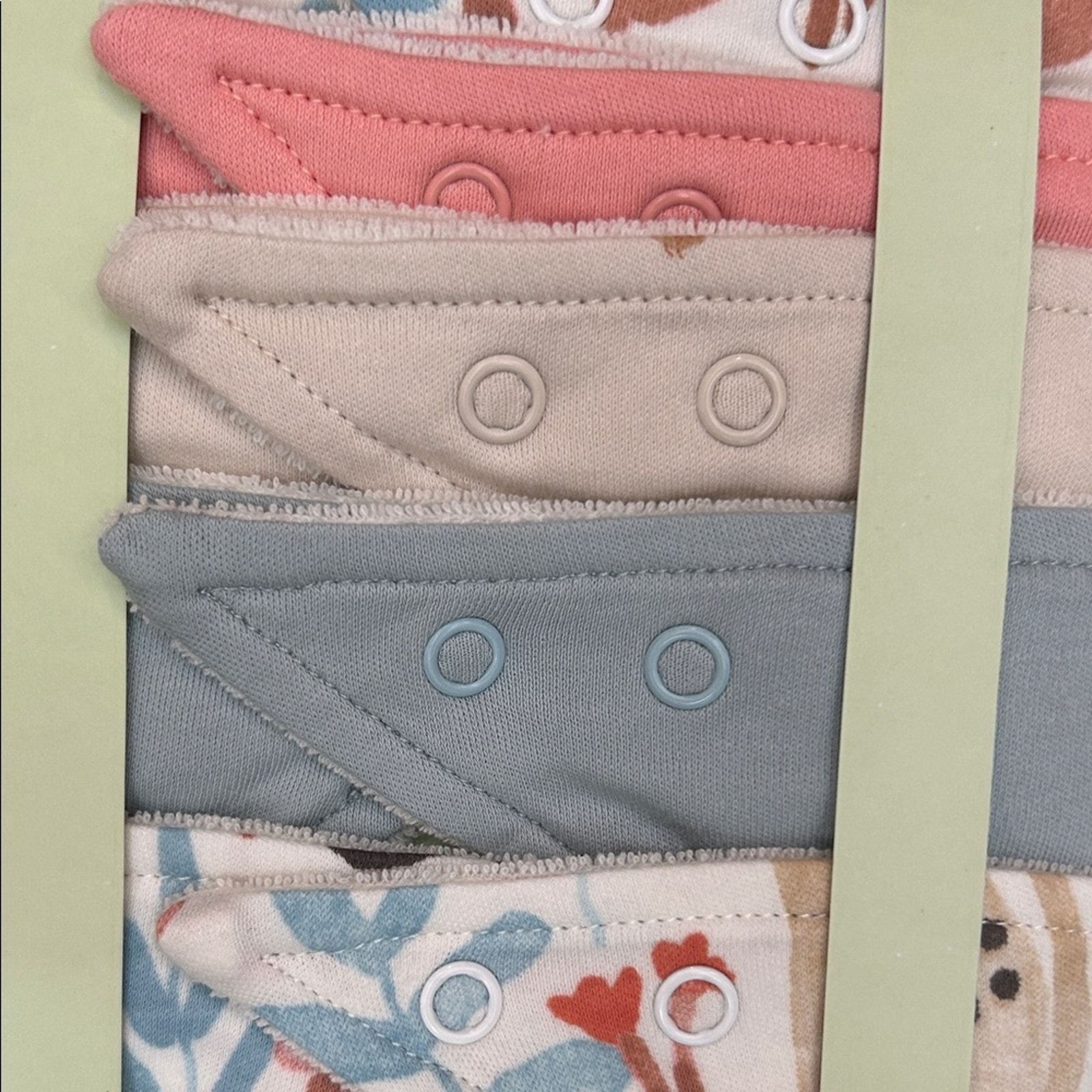 Marks & Spencer Organic Cotton Dribble Bibs - Pastel Multicolor, Set Of 2, Nwt — image 8 of 8